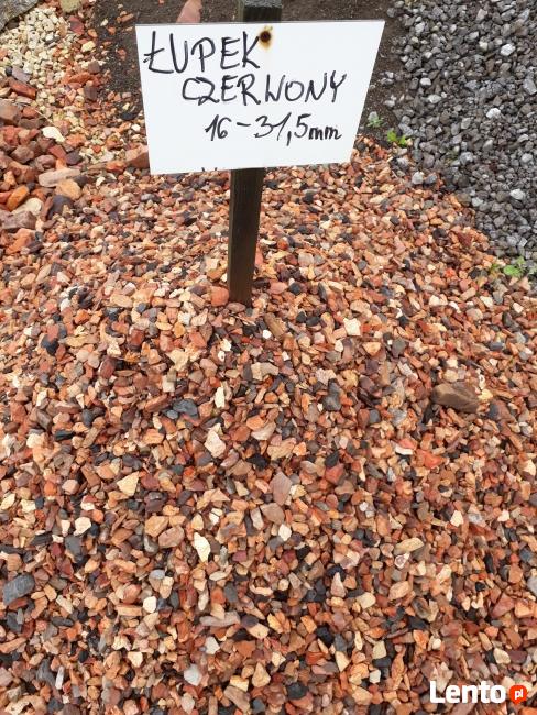 ŁUPEK CZERWONY Kamień Kliniec Tłuczeń Grys ŚLĄSK