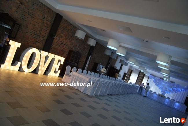dekoracja sali weselnej
