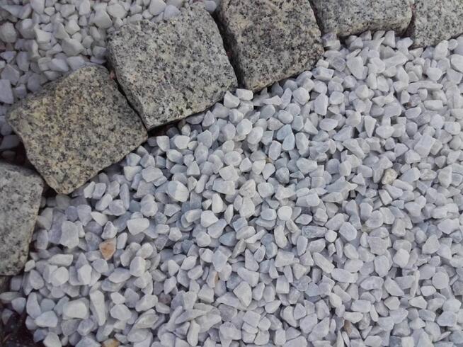 Kamień Grys BIANCO CARRARA Ozdobny do Ogrodu 1 TONA