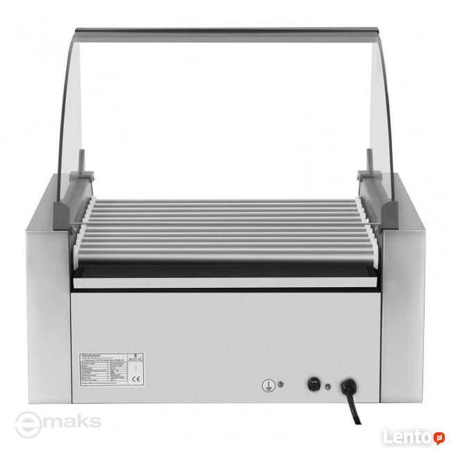 Grill rolkowy 11 rolek + szuflada do podgrzewania bułek 2w1