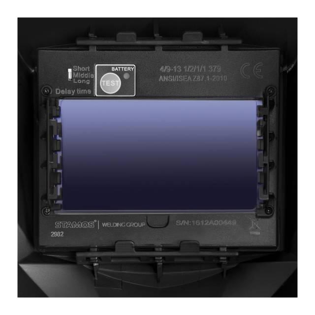 Automatyczna maska spawalnicza regulowana przyłbica