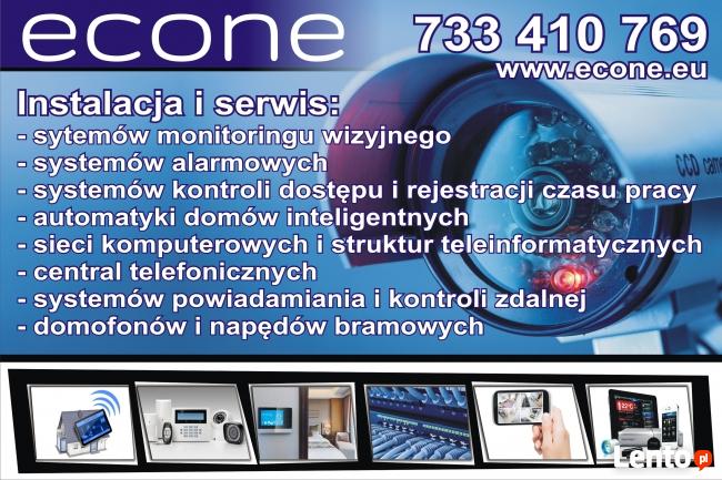 Systemy monitoringu alarmy sieci monitoring kamery domofony
