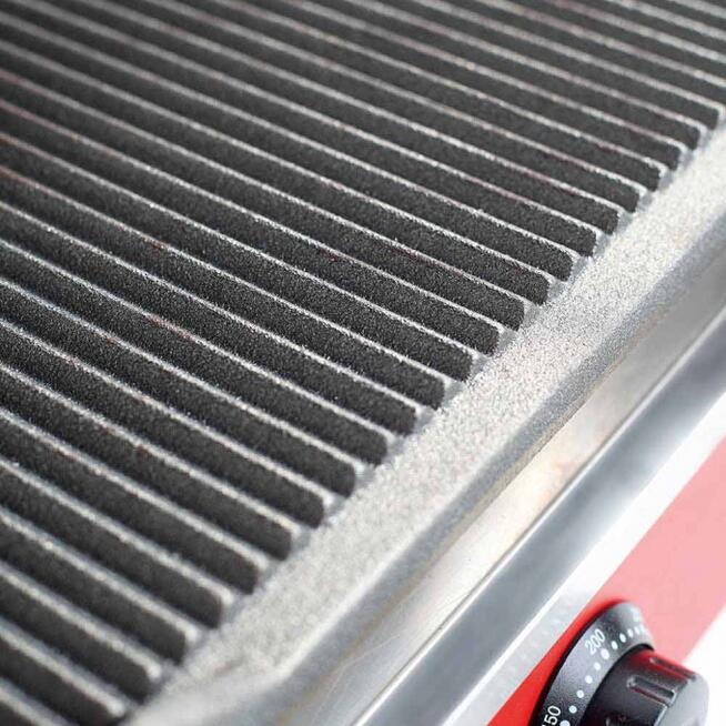 Opiekacz do bułek grill kontaktowy panini ryflowany