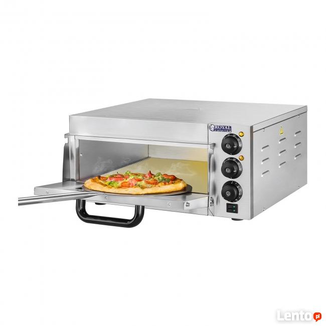 Jednokomorowy piec do pizzy 40cm 2000W inox szamot