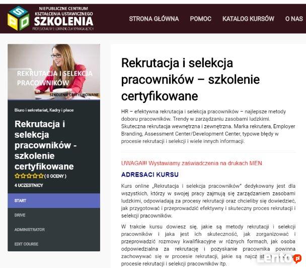 Kurs Specjalista ds. kadr i płac- wideoszkolenie online
