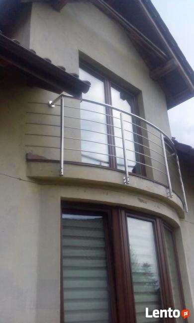 schody,okna francuz. barierki nierdzewne nowoczesne, balkony