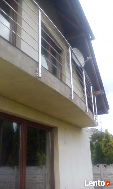 schody,okna francuz. barierki nierdzewne nowoczesne, balkony