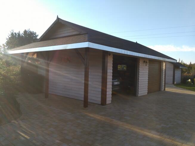 GARAŻ DREWNIANY dom domek wiata drewna drewutnia