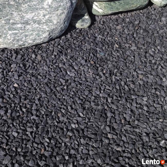 Grys CZARNY KAMIEŃ ozdobny Bazalt żwir 1 TONA ŚLĄSK