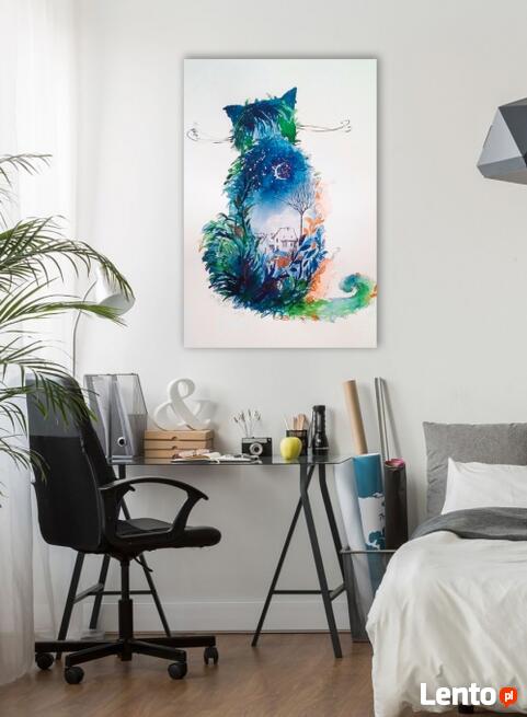 Akwarela "KOTEK" artystki plastyka Adriany Laube - obraz