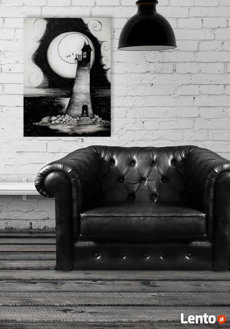 Rysunek piórkiem LATARNIA MORSKA artystki Adriany Laube