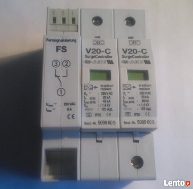 Ogranicznik przepięć; V20-C/2-fs-280 ; 2-pole fuse monit