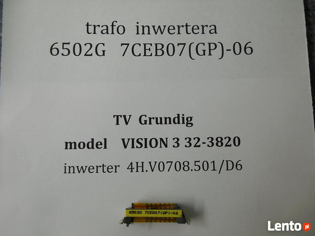 6502G 7CEB07(GP)-06 trafo inwertera 4H.V0708.501/D6  7-002