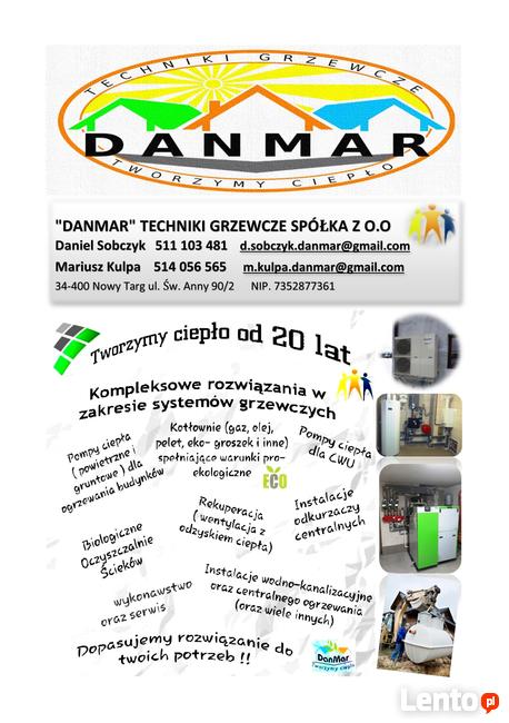 Usługi hydrauliczne "DANMAR" Techniki Grzewcze