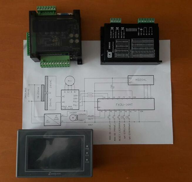 Sterownik silnika krokowego .