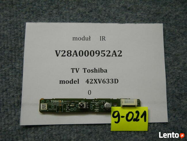 Moduł IR V28A000952A2 z Tv Toshiba 42XV633D