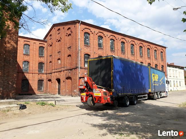 Transport usługi transportowe tir naczepa z wózkiem widłowym