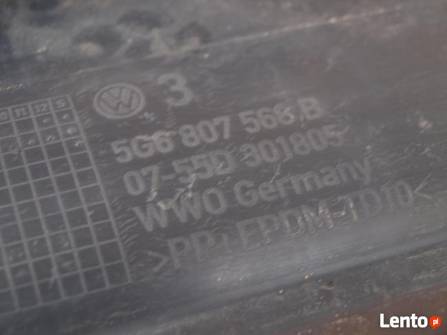 VW Golf 7 listwa spoiler zderzaka tył 2012 - 2018r