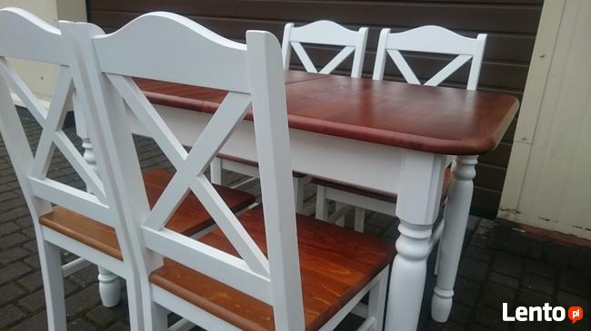 Krzesło krzyżak prowansalskie białe skandynawskie modne