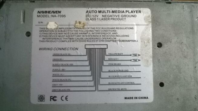 Radioodtwarzacz samochodowy Naviheaven NA-7095