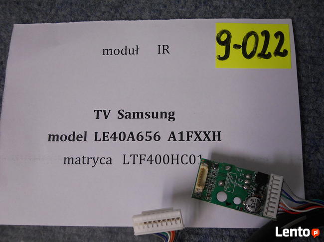 Moduł IR z TV Samsung LE40A656 A1FXXH