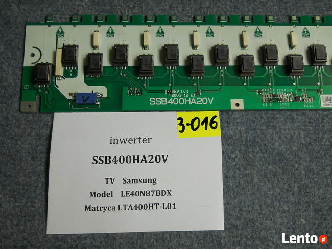 Inwerter SSB400HA20V z TV Samsung LE40N87BDX  3-016