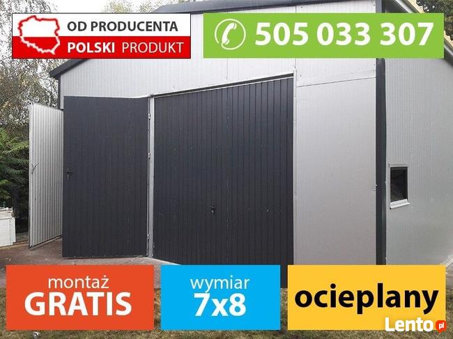 Magazyn blaszany garaż z płyty warstwowej ocieplany
