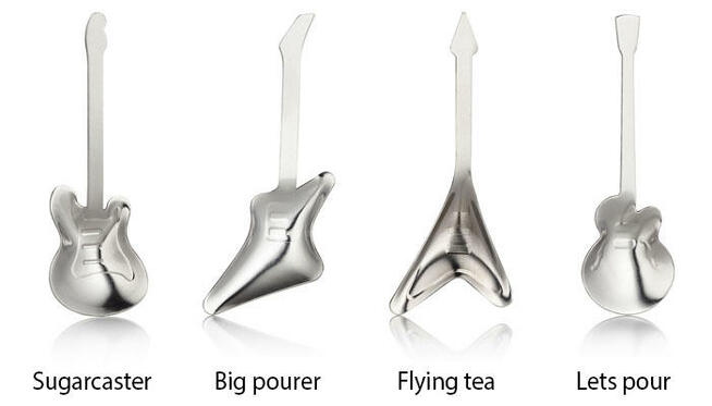 Łyżeczka Gitara gitary gitarzysty Rockstirs Mustar