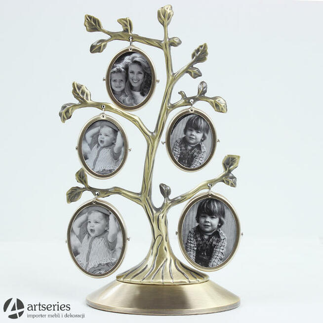 Stojak na zdjęcia w formie drzewka genealogicznego