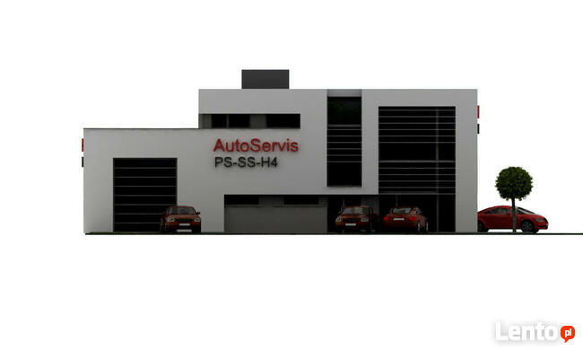 projekt warsztatu samochodowego PS-SS-H4