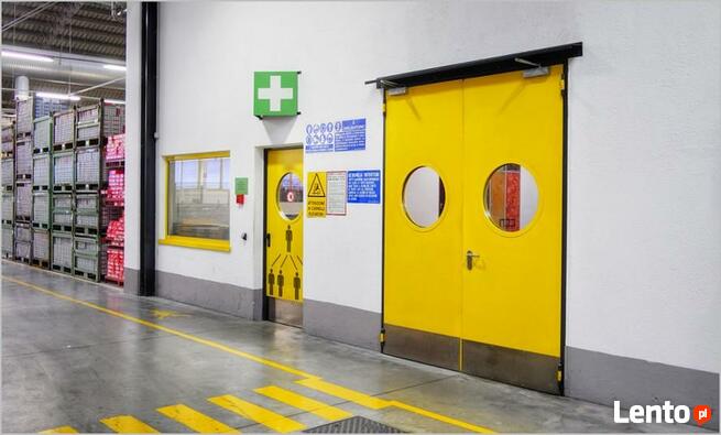 Drzwi Stalowe Techniczne Metalowe Malowane rozmiar 120 cm