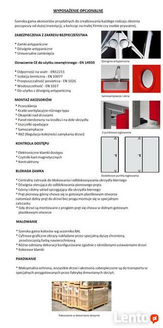 Drzwi Dwuskrzydłowe Stalowe Techniczne Metalowe 180 cm