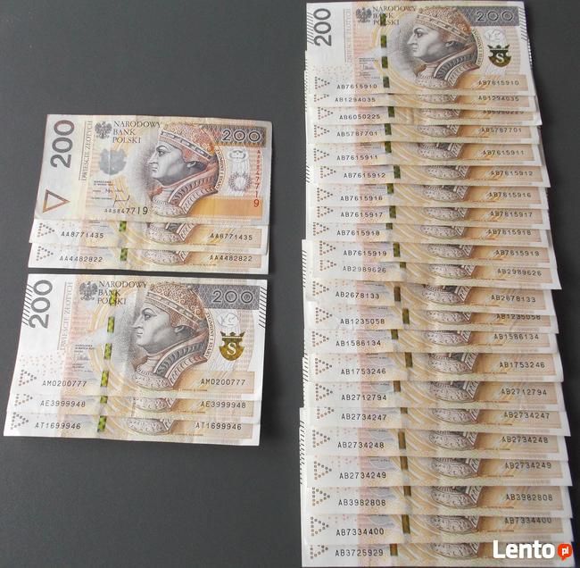 BANKNOTY z numerami np. 666 7777 8888 999 AA AB JP2 radar