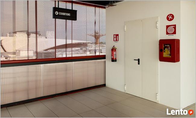 Drzwi Stalowe Techniczne Metalowe Malowane rozmiar 80 cm