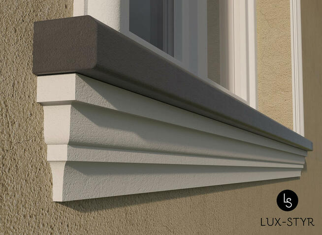 Listwy podparapetowe, sztukateria elewacyjna, dekoracje