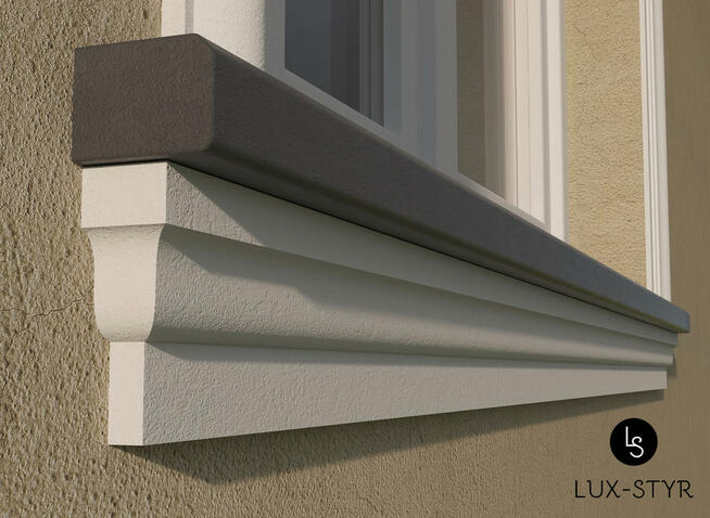 Listwy podparapetowe, sztukateria elewacyjna, dekoracje