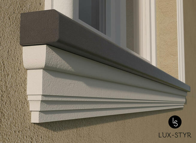 Listwy podparapetowe, sztukateria elewacyjna, dekoracje