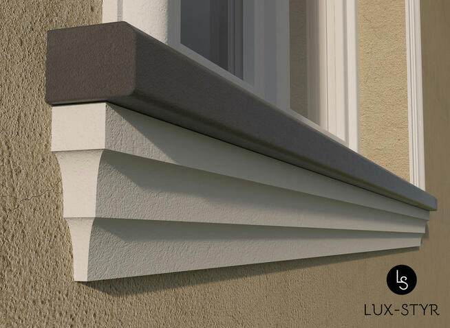 Listwy podparapetowe, sztukateria elewacyjna, dekoracje