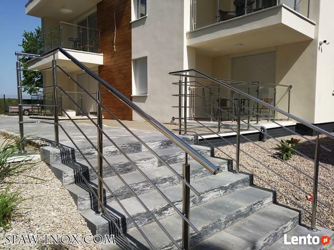 Balustrady ze stali nierdzewnej, poręcze, ogrodzenia i inne