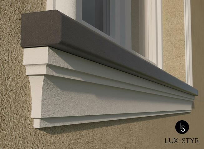 Listwy podparapetowe, sztukateria elewacyjna, dekoracje