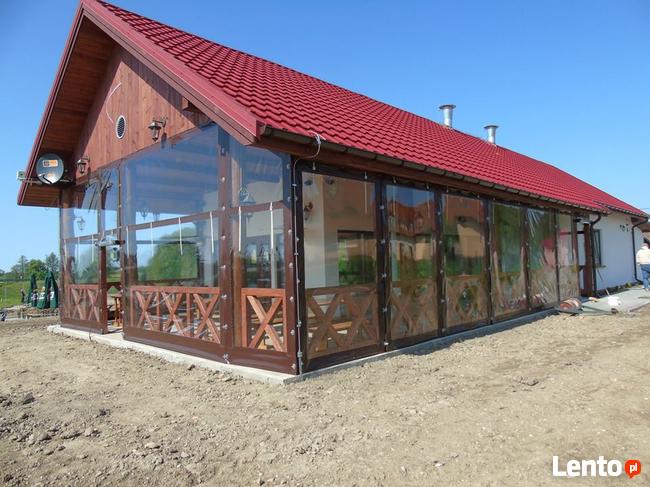 Olplan-Osłony na altany, zabudowy tarasów, plandeka PVC 680