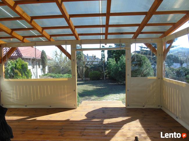 Olplan-Osłony na altany, zabudowy tarasów, plandeka PVC 680