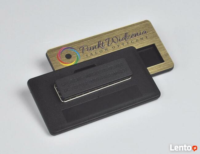 Identyfikator imienny z kolorowym nadrukiem UV