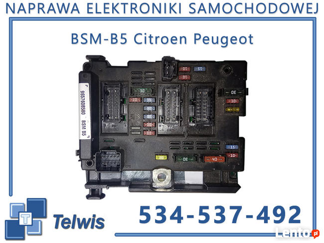 Naprawa modułów BSM Citroen, Peugeot