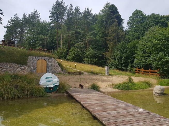 Apartament nad JezioremMausz, teren zamknięty, ŁódkaKajak