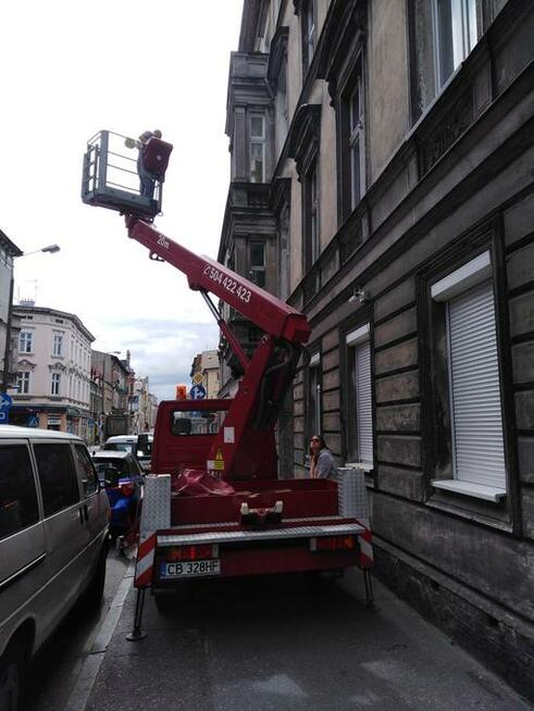 Wynajem podnośnika koszowego