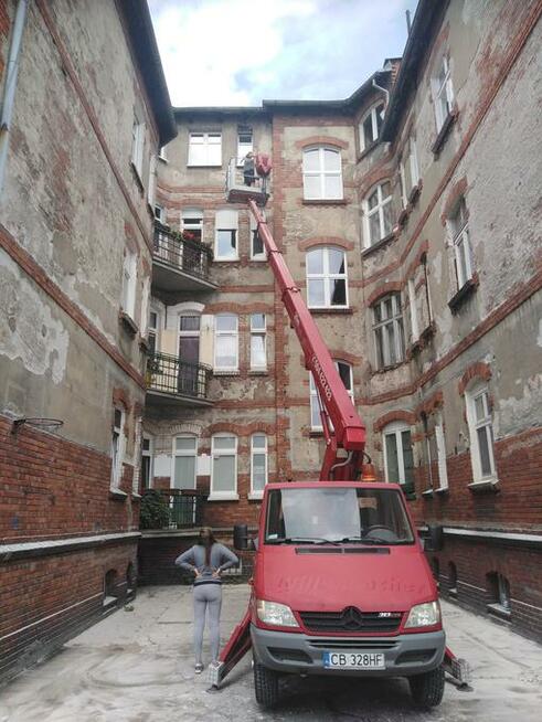 Wynajem podnośnika koszowego