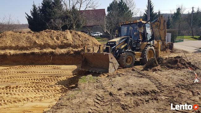 Usługi roboty ziemne koparko ładowarką lubań