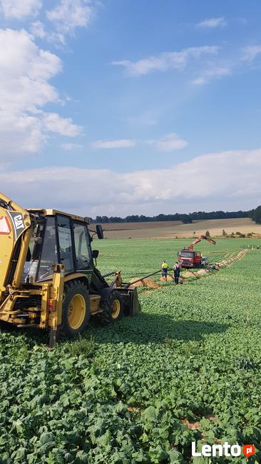 Usługi roboty ziemne koparko ładowarką lubań