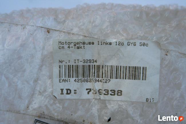 Pokrywa silnika obudowa lewa skuter GY6 50ccm 4T
